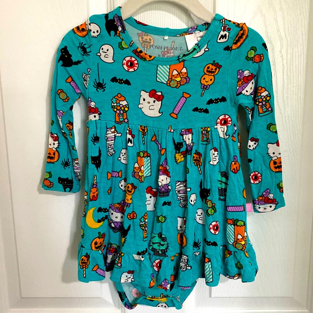 Posh Peanut Hello Kitty Halloween Twirl Dress